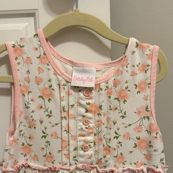 Stitchy Fish Floral Sleeveless Dress - Picture 2 of 4